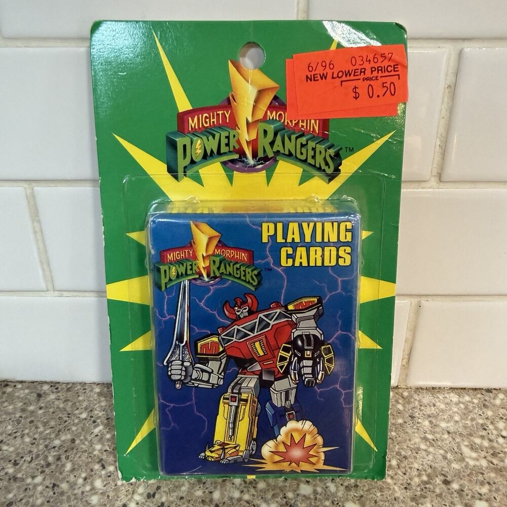 Vintage 90’s Mighty Morphin Power Rangers Playing Cards Sealed Deck New
